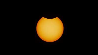 Time-lapse of last week's 7% partial solar eclipse as seen from Switzerland