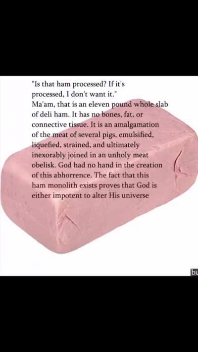 Is that ham prosseced!?