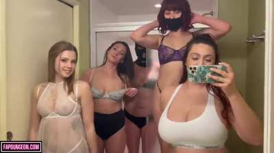 Group of tiktok girls On Off Reveal!