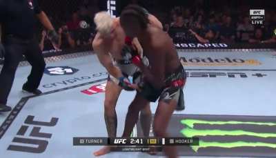 Dan is an animal, ate that headkick then finished the round winning