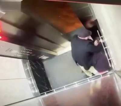 Spitting on man man