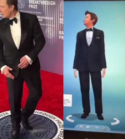 People have noticed similarities in the way Elon Musk and Sims characters move and act.