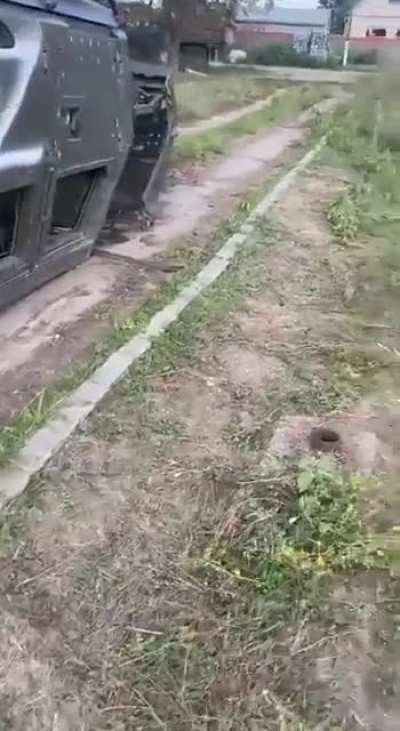 Silly Russians trying to drive upside down.