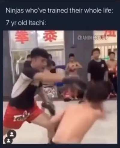7 yr itachi solos all the academy students