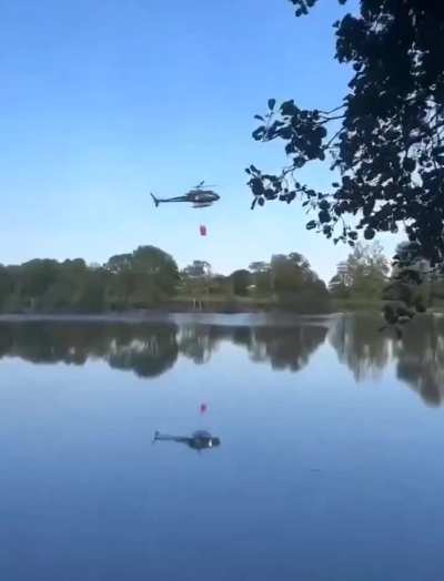 A firefighting helicopter crashed in France.