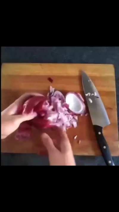 Some ways to chop an onion