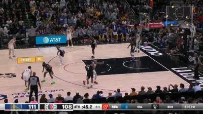 [Highlight] James Harden attacks the rim to make a clutch layup late in the 4th quarter then hustles on defense to get a piggy back ride from Moses Moody after some great ball movement