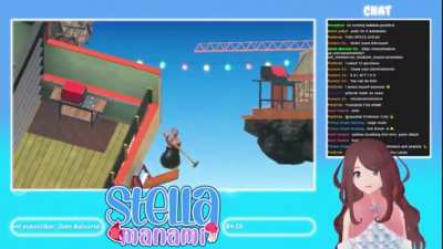 VTuber weaves and falls