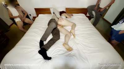 Impregnate My Horny Wife - 4 Men Came All Inside Her One After The Other
