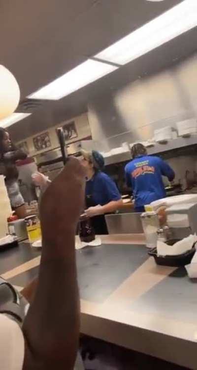 At a Waffle House