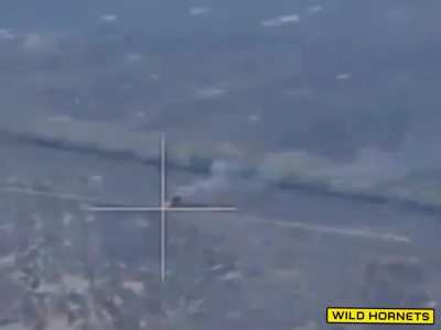 Ukrainian Wild Hornets FPV drones operated by soldiers of the 58th Separate Motorized Infantry Brigade targeted russian armored vehicles, tanks, military cars and russian soldiers on motorbikes. Southern front in Ukraine (Novodonetske/Kermenchyk), Septemb