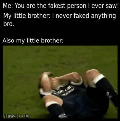 Can't fool me!