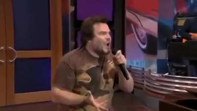 Jack Black singing part of 'War Pigs' by Black Sabbath
