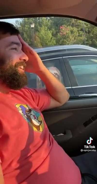 A guy is being checked out by a girl!