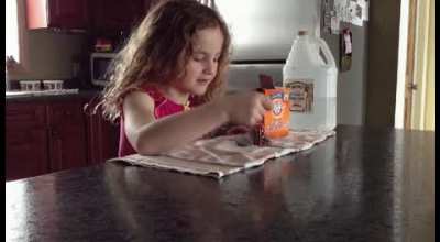 Baking soda volcano