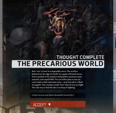 The strategy of not losing in this world