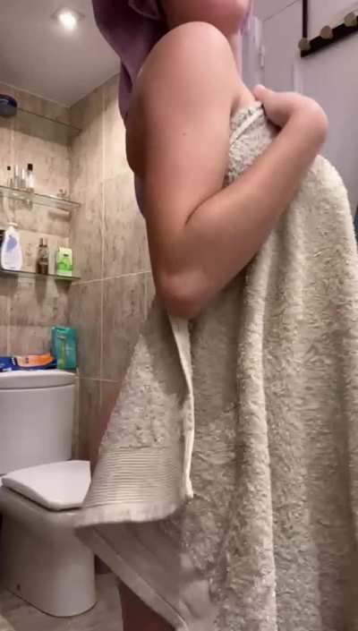 Had to check how bouncy I am after the shower