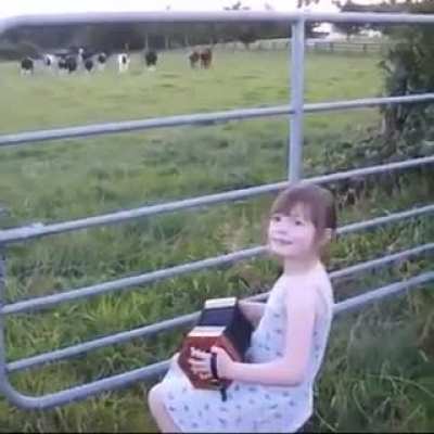 This little girl make a Call of the wild