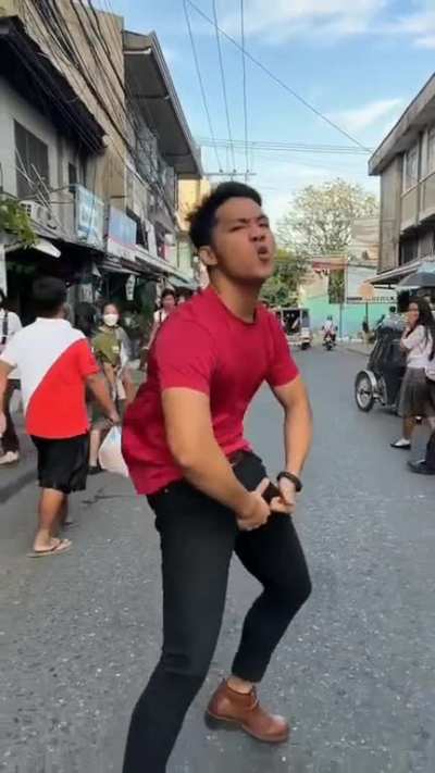 He did the big boy dance