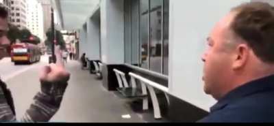 Alex Jones Get Coffee Thrown at Him