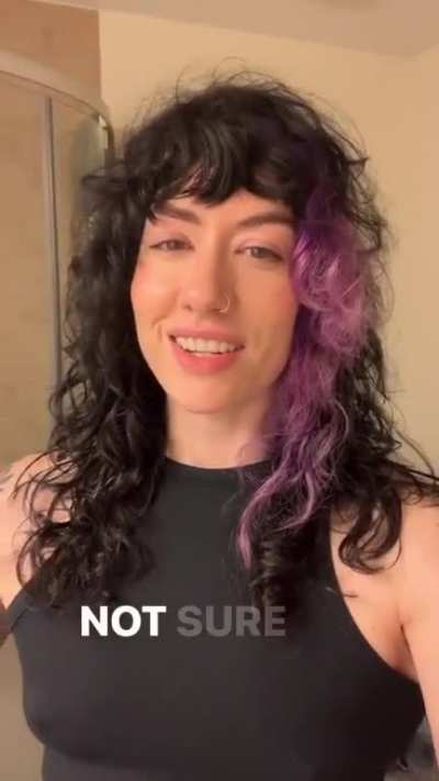 New hair and tight top 