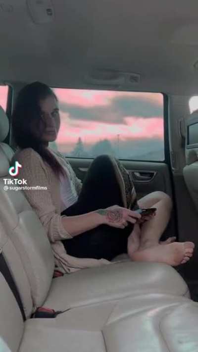 she's holding it upside down lol