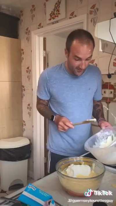 My favourite thing to watch on Tiktok is people with Tourette’s baking.