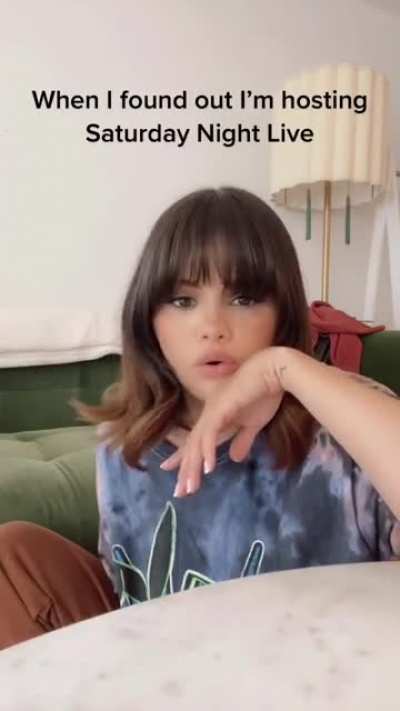 Finding out she’s hosting Saturday Night Live