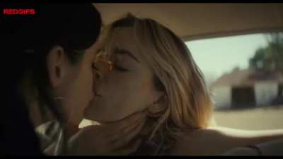 Kiernan Shipka and Krysten Ritter in a steamy scene in 