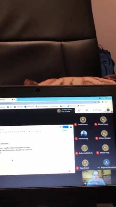 When your teacher base boosts her mic.