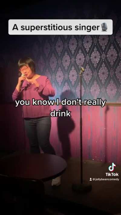 I’m a superstitious singer