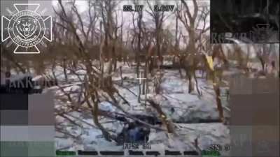 Russian troops eliminate Ukrainian infantry and capture a stronghold near the settlement of Hrabovs'ke following a bombardment and FPV drones, Sumy region [Geolocation: 50.71<wbr>8074,<wbr>35.43<wbr>2200]
