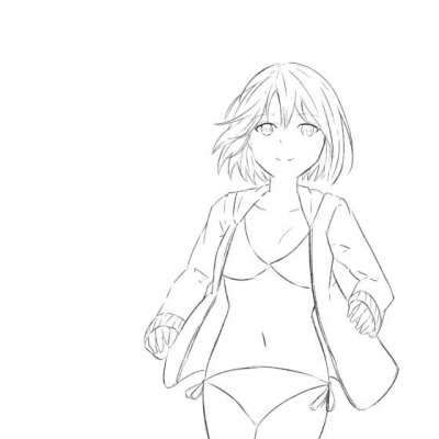 I animated short haired Hayasaka