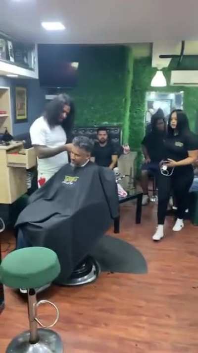 At the barbershop tho??