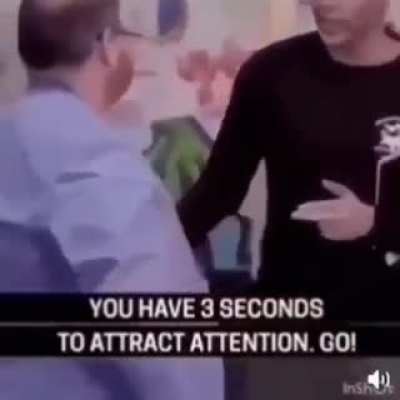 How to attract attention if you are in a bad situation:
