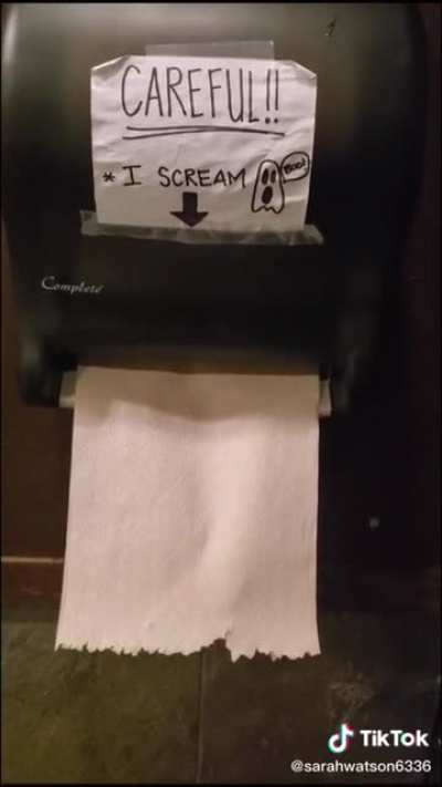 In a bathroom