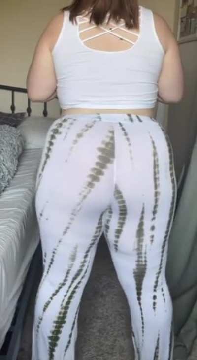Are these flare pants too see through?