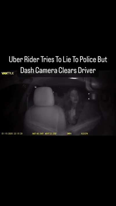 Uber Rider Tries To Lie To Police But Dash Camera Clears Driver