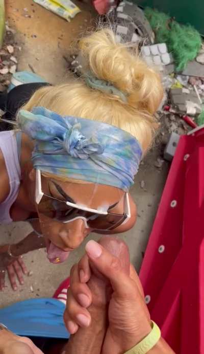 all over her slutty face