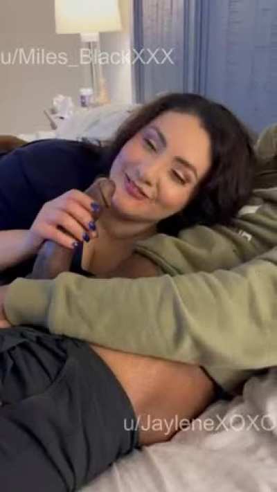 I love teasing and making love to u/Miles_BlackXXX BBC while my husband encourages me to lick it