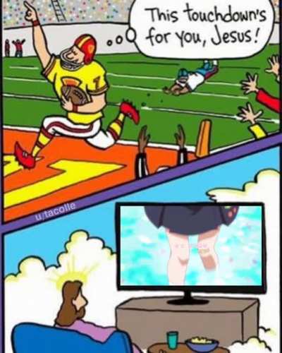 Jesus is watching monogatari 😳