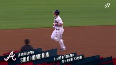 [Highlight] [Highlight] Sean Murphy hits his sixth homer of the season 430 feet to give the Braves the lead.