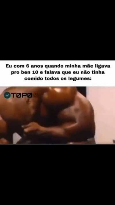 Eu comi os legumes mãe