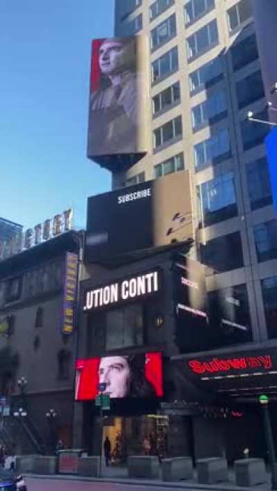 Anyone see this? GME anniversary billboard in Time Square