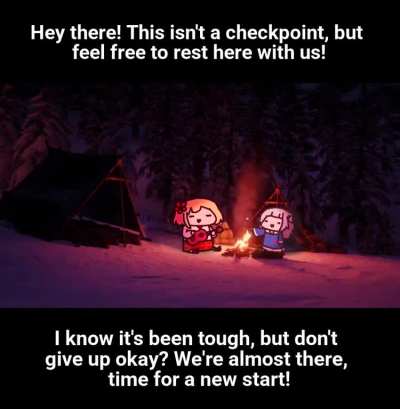 Rest here traveler, a new year is approaching