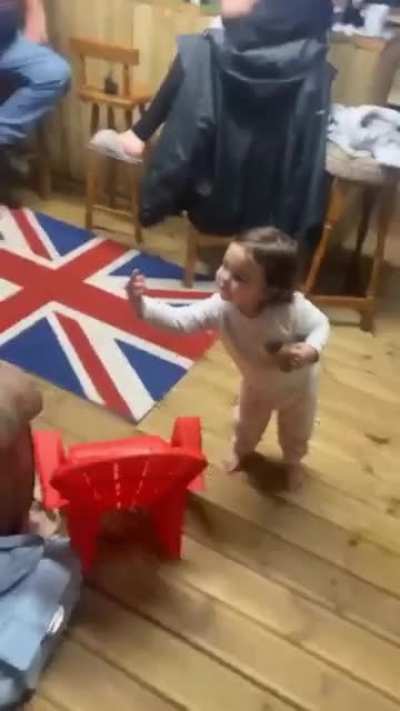 I dont think she liked her Christmas present!