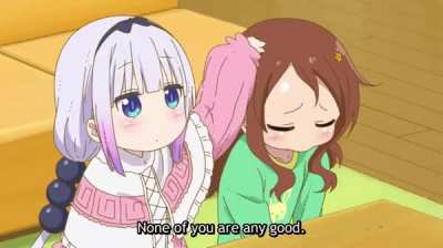 Kanna petting Saikawa for eternity