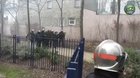 Французские полицейские против пожарных