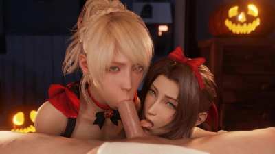 Lunafreya & Aerith - Trick or Treat Part 1 (LazyProcrastinator) [Final Fantasy]