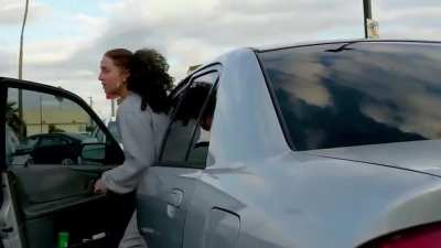 Shopping cart 'gatekeeper' grievously triggers woman and then makes her break down after saying 